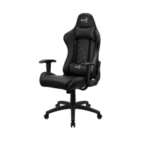 Игровое кресло AEROCOOL AC110 AIR BLACK 2D Armrest 65mm wheels PVC Leather