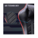 Игровое кресло AEROCOOL AC110 AIR BLACK 2D Armrest 65mm wheels PVC Leather