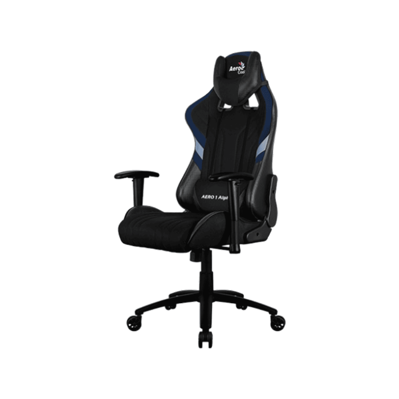 Игровое кресло AEROCOOL AERO 1 ALPHA BLACK 2D Armrest 65mm wheels PVC Leather