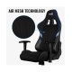 Игровое кресло AEROCOOL AERO 1 ALPHA BLACK 2D Armrest 65mm wheels PVC Leather