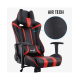 Игровое кресло AEROCOOL AC120 AIR BLACK&RED 2D Armrest 65mm wheels PVC Leather