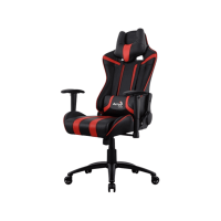 Игровое кресло AEROCOOL AC120 AIR BLACK&RED 2D Armrest 65mm wheels PVC Leather