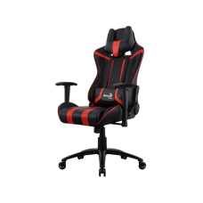 Игровое кресло AEROCOOL AC120 AIR BLACK&RED 2D Armrest 65mm wheels PVC Leather
