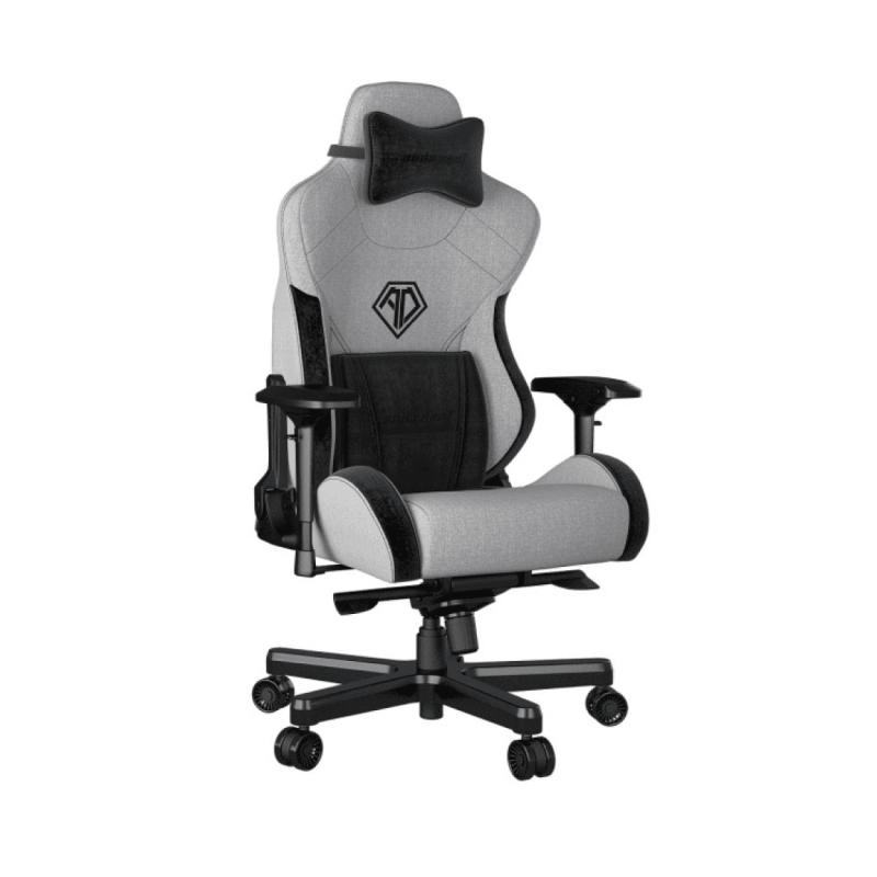 Игровое кресло Gaming Chair AD12XLLA-01-GB AndaSeat T-Pro II Premium GRAY&BLACK 4D Armrest 65mm wheels Fabric