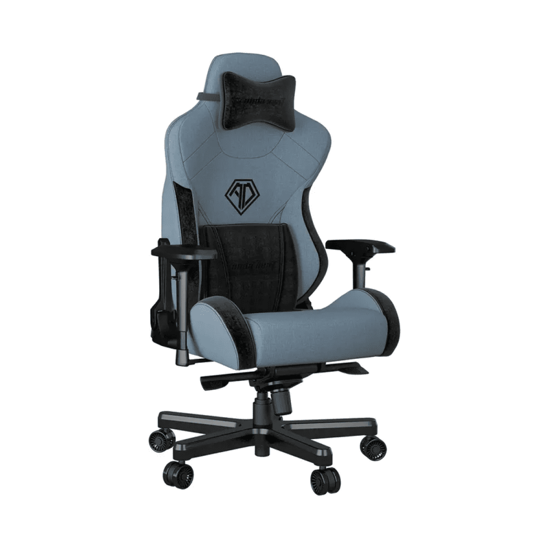Игровое кресло Gaming Chair AD12XLLA-01-SB AndaSeat T-Pro II Premium BLUE&BLACK 4D Armrest 65mm wheels Fabric
