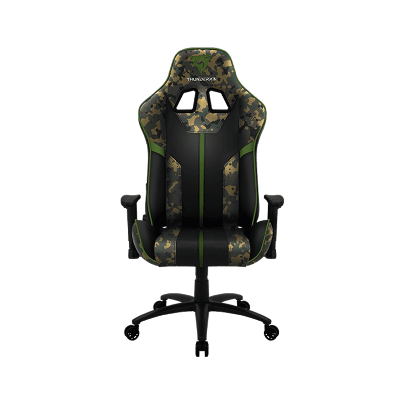 Игровое кресло ThunderX3 BC3 BLACK HAWK CAMO GRAY 65mm wheels PVC Leather