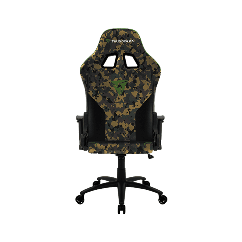 Игровое кресло ThunderX3 BC3 BLACK HAWK CAMO GRAY 65mm wheels PVC Leather