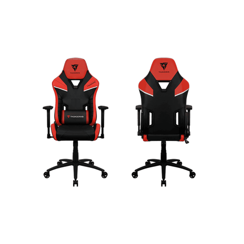 Игровое кресло ThunderX3 TC5 EMBER RED 3D Armrest 65mm wheels PVC Leather
