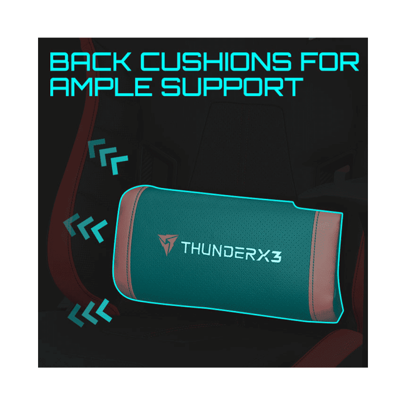 Игровое кресло ThunderX3 TC5 EMBER RED 3D Armrest 65mm wheels PVC Leather