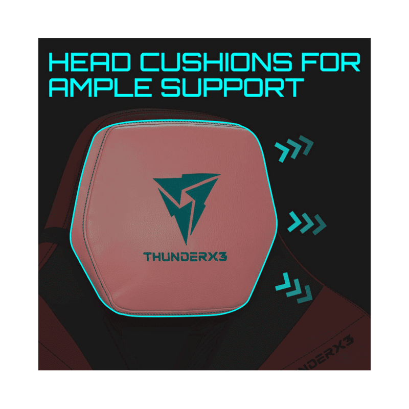 Игровое кресло ThunderX3 TC5 EMBER RED 3D Armrest 65mm wheels PVC Leather