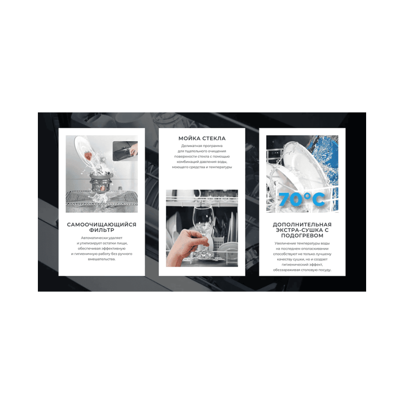 Встраиваемая посудомоечная машина Midea MDWB-6016BL