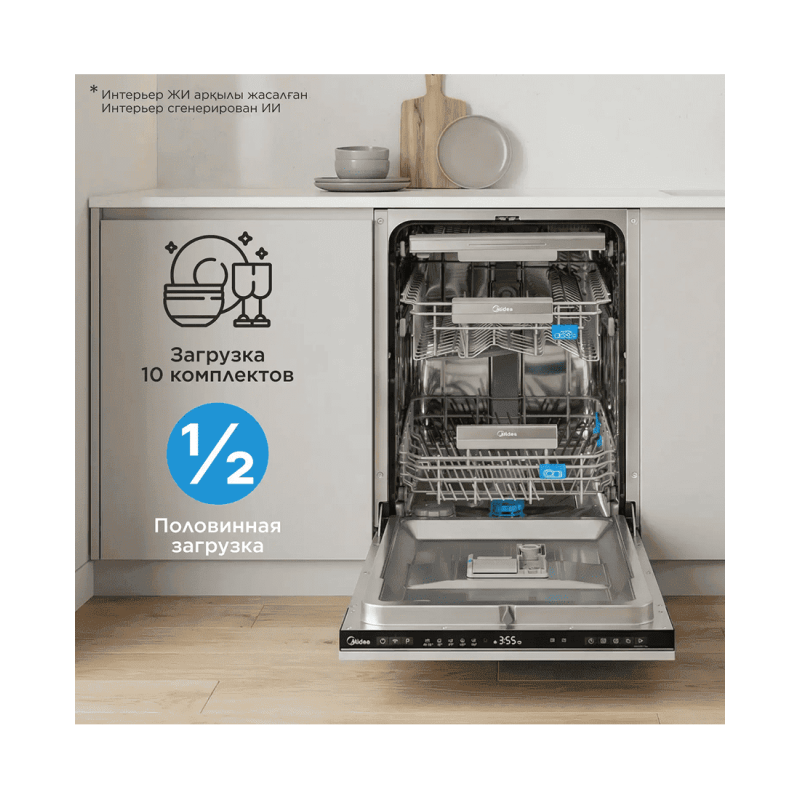 Встраиваемая посудомоечная машина Midea MID45S340I-C