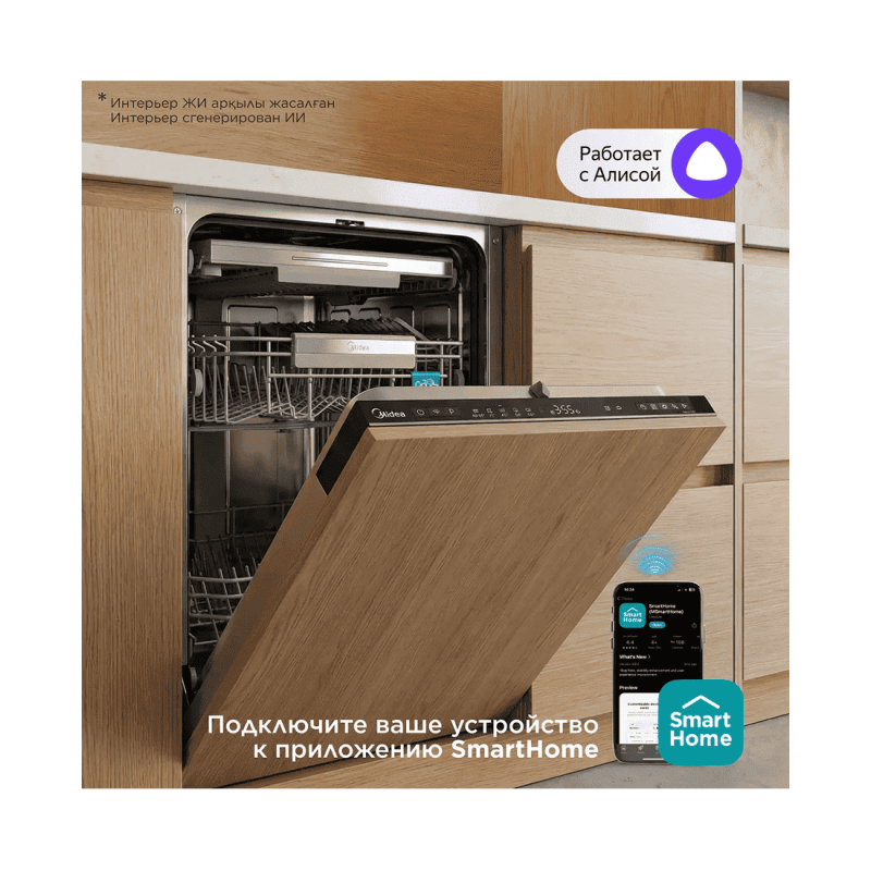 Встраиваемая посудомоечная машина Midea MID45S340I-C