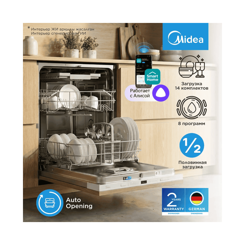 Встраиваемая посудомоечная машина Midea MID60S070i