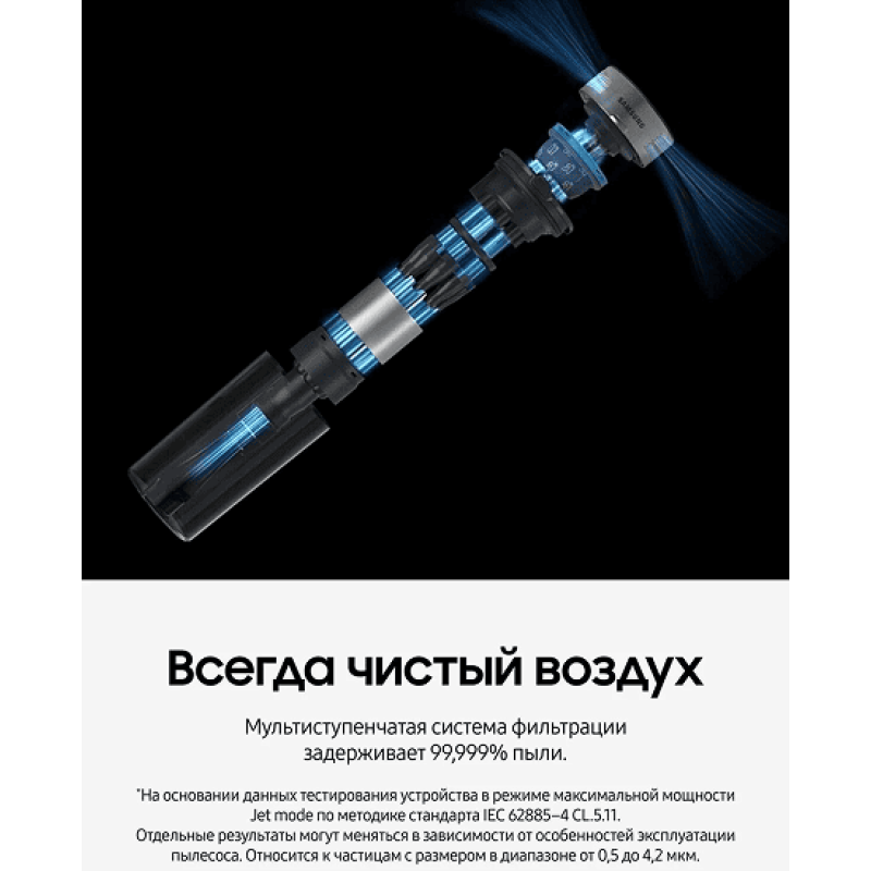 Вертикальный пылесос Samsung VS20B75ADR5/EV