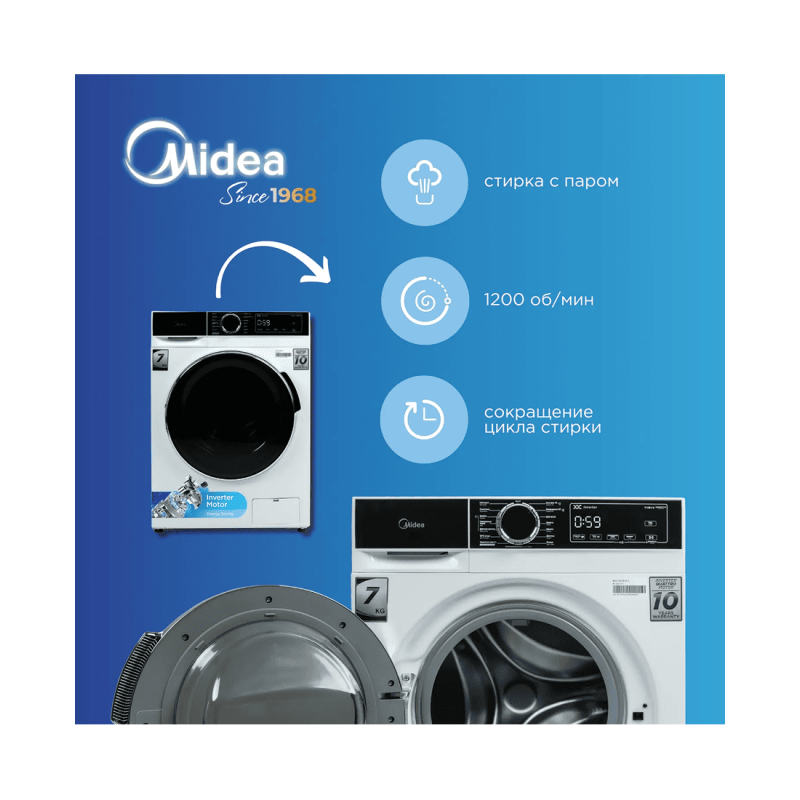 Стиральная машина Midea MFA01W70B/W