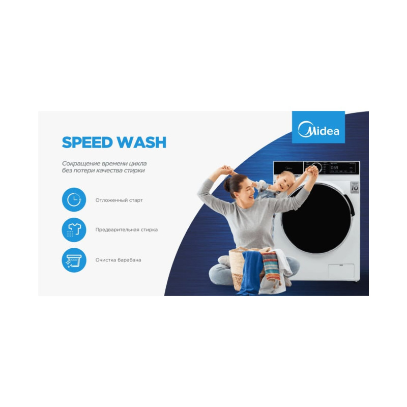 Стиральная машина Midea MFA01W80B/T-C