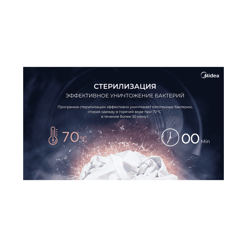 Стиральная машина Midea MFK03W70B/S-C