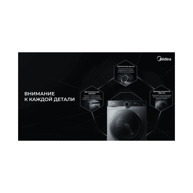 Стиральная машина Midea MFK03W70B/S-C