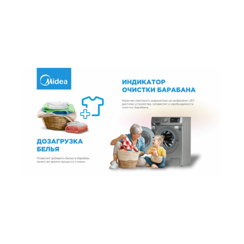 Стиральная машина Midea MFN11W60B/S