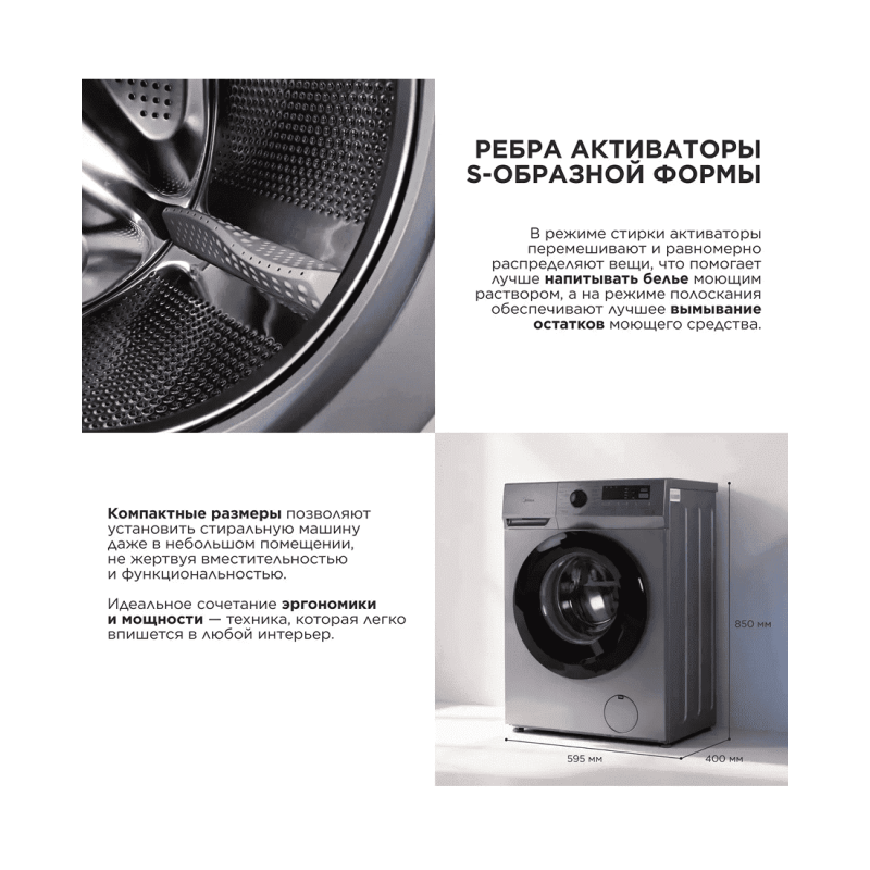 Стиральная машина Midea MFN60-S1003S